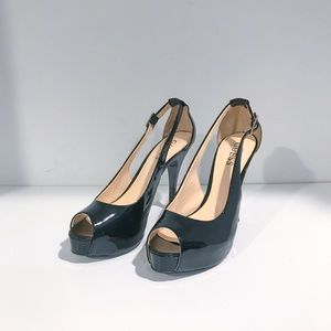 Black Patent Leather Heels